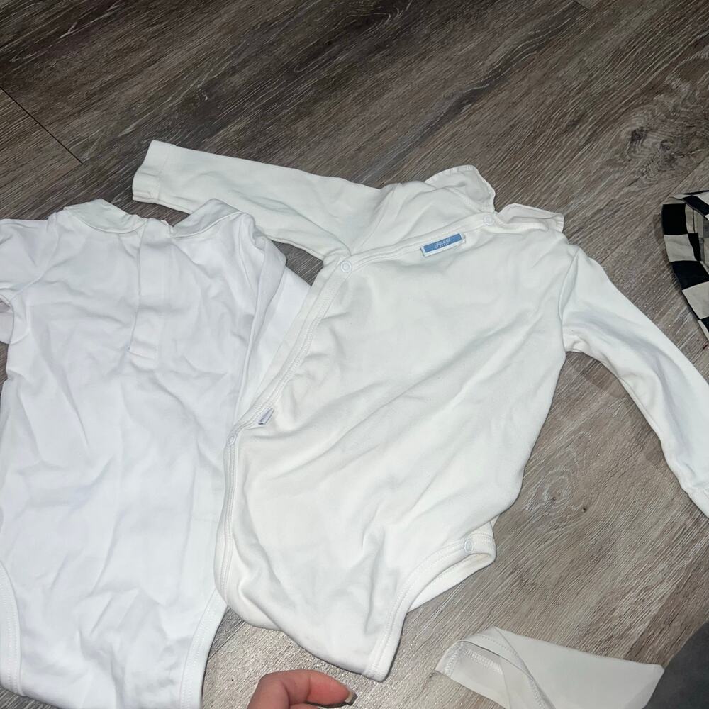 Jacadi Paris Baby Girl Collared Onesie 3-6 months - Picture 4 of 6